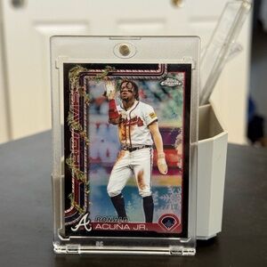 Topps Chrome Holiday Ronald Acuna Jr. Black Parallel 2/10